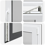 Basement Window "RISOR" 100x50 cm Tilt&Turn DIN Right Anthracite 4108449