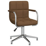 Swivel Office Chair Brown Fabric 334732