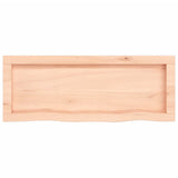 Wall Shelf 80x30x cm Untreated Solid Wood Oak 363543