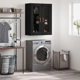 Wall Mounted Cabinet Black 69.5x34x90 cm 828453