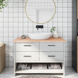 Bathroom Countertop 120x60x cm Untreated Solid Wood 3156047