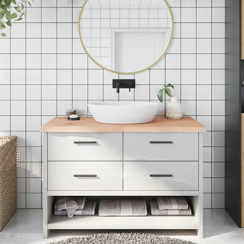Bathroom Countertop 120x60x cm Untreated Solid Wood 3156047
