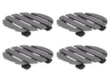 Plant Trolleys 4 pcs Grey 30x7,5 cm WPC 3143924