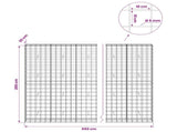 Gabion with 5 mm Wire and 10x10 cm Mesh 650x30x200 cm 3465175