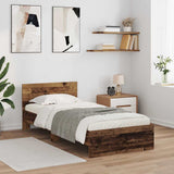 Bed Frame with Headboard Old Wood 90 x 190 cm Engineered Wood 885832