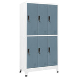 Locker Cabinet Light Grey and Dark Grey 90x45x180 cm Steel 339803