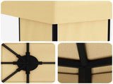Garden Gazebo 6 x 3 m Cream Polyester and Steel 190 3376008