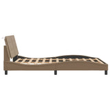 Bed Frame without Mattress "Zadar" Cappuccino 120x200 cm Faux Leather 3208174