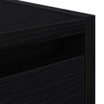 ZNTS Wall-mounted Bedside Cabinets 2 pcs Black Oak 38x34x40 cm 861250