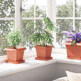 Plant Pots 24 pcs Brick Red 16 x 16 x 14 cm Plastic 3403304