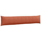 Sofa Pillows 2 pcs Red Orange 200 x 40 cm Corduroy Fabric 42013910