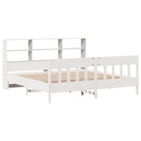 Bed Frame without Mattress White 180x200 cm Super King Solid Wood Pine 3323213
