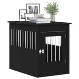 Dog Crate Furniture Black Oak 55x80x68 cm Engineered Wood 862176
