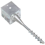 Ground Spikes 2 pcs Silver 14x14x58 cm Galvanised Steel 145445