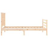 Bed Frame without Mattress 100x200 cm Solid Wood 3194236