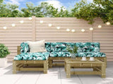 5 Piece Garden Lounge Set Impregnated Wood Pine 3186556