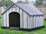 Dog House Grey 92x87x91 cm Plastic 337894