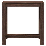 Bar Table Brown Oak 102x50x103.5 cm Engineered Wood 854415