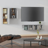 4 Piece TV Cabinet Set Grey Sonoma Engineered Wood 3120315
