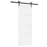 Sliding Door ORKDAL White 78 x 202 cm Solid Pine Wood 3333779