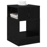 End Table 2 pcs Black Oak 30.5 x 30 x 45 cm Engineered Wood 890899