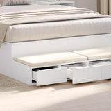 Bed Drawers White 120 x 36.5 x 16.5 cm Engineered Wood 866939