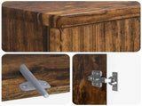 3 Piece Bathroom Cabinet Set ARNHEM Smoked Oak Engineered Wood 3417446