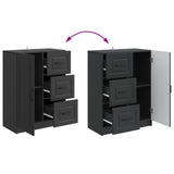 Sideboard with Drawer Black 66 x 34.5 x 87 cm Engineered Wood 895776