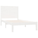 Bed Frame without Mattress White 90x200 cm Solid Wood 3104594