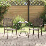 Garden Chair 2 pcs Bronze 55 x 56.5 x 91cm Aluminium 42002378