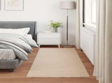 Anti-Slip Faux Rabbit Fur Rug OLITE Taupe 100 x 200 cm 42021745