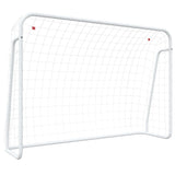 Football Goal with Net White 214x75x152 cm Steel&Polyester 93734