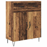 Highboard with Drawer 2 pcs Old Wood Engineered Wood and Glass 3415745