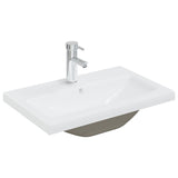 ZNTS Bathroom Furniture Set White Engineered Wood 3071360