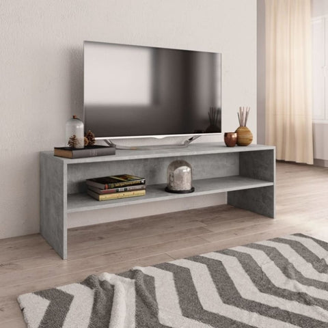 TV Cabinet Concrete Grey 120x40x40 cm Engineered Wood 800040