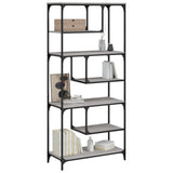 Bookcase Grey Sonoma 81x36x176 cm Engineered Wood 836226