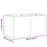 ZNTS Planter 80x40x40 cm Stainless Steel 860672