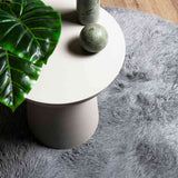Shaggy Rug High Pile NAVARRA Light Grey 240x240 cm Polyester 4102930