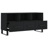 TV Cabinet Black 102x36x50 cm Engineered Wood 829061