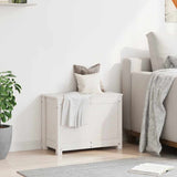 Storage Box White 60x32x45.5 cm Solid Wood Pine 823545