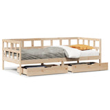 Daybed with Drawers without Mattress 80x200 cm Solid Wood 3302085