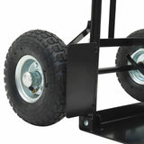 Extendable Hand Trolley Black and Red 57 x 46 x 113 cm Steel 4019013