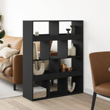 Room Divider Black 100x33x125.5 cm Engineered Wood 3309520