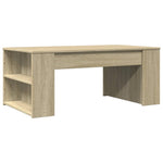 ZNTS Coffee Table Sonoma Oak 102x55x42 cm Engineered Wood 831855