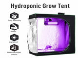 Grow Tent Reflective Mylar Hydroponic with Adjustable Vents and Floor Tray for Indoor Plant Growing, T3398P322095