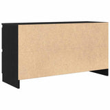 TV Cabinet Black 100x35x54 cm Engineered Wood 861806