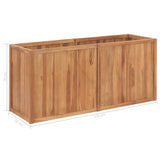 Garden Raised Bed 150x50x70 cm Solid Teak Wood 48974