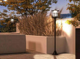 Set of Two 1.8m Traditional Style Solar Lamp Posts - Black T3398P317838