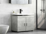 Bathroom Cabinet Set TULUM Concrete Grey 60 x 34 x 63 cm 880324