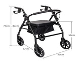Steel Walker with Wheels Black 53382097
